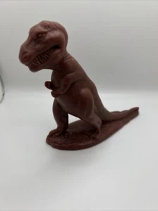 1960s Sinclair Dinoland Wax Mold-A-Rama Figure Brown Tyrannosaurus Rex Dinosaur - Imagen 1 de 6
