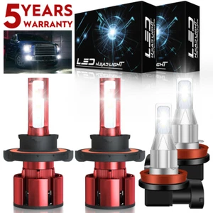 For Chevy Cruze 2011-2015 LED Headlight High Low Beam Fog Light Combo Bulbs Z4QC - Imagen 1 de 14