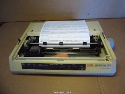 OKI MICROLINE 280 A4 LPT 9-Pin Dot Matrix Impact Printer NO ROLL - NO COVERS - Bild 1 von 4