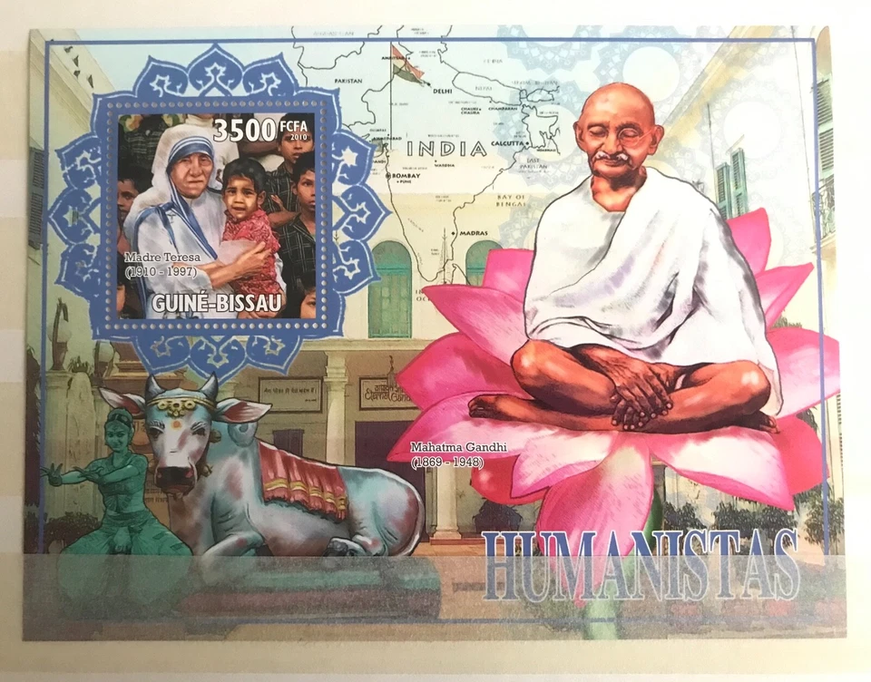 Humanistas / Mahatma Gandhi from India / Madre Teresa - stamps MNH** - Alb.7 - Image 1 of 1