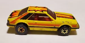 1979 Hot Whels Yellow Mustang Turbo Cobra Fox Body Hong Kong - Picture 1 of 6