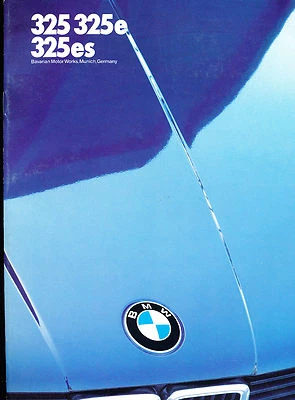 1986 BMW 3-Series 325 325e 325es 30-page Car Sales Brochure Catalog - 9-85 - Image 1 of 4
