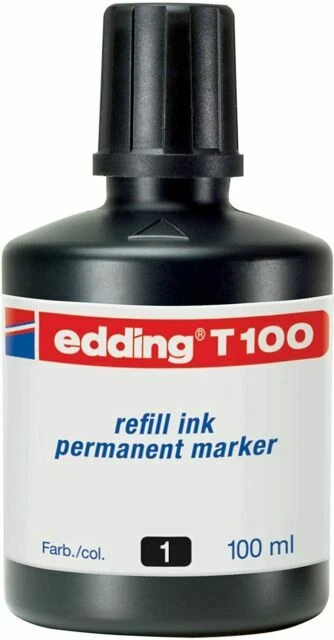 edding T100 Nachfülltinte 100ml - Schwarz (4T100001)