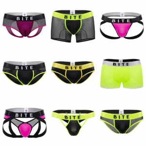 BiteWear Fashion Lingerie Boxer Briefs Trunks, Thongs, Bikini Underwear for Men - Picture 1 of 90