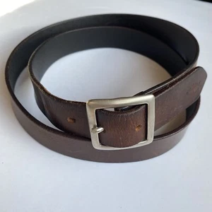 Genuine Buffalo Leather Belt Mens Size 40 Brown Bison Designs Exofficio 1.25” W - Picture 1 of 16
