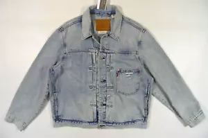 new Mens LEVIS TYPE 1 TRUCKER size L LARGE Denim Jacket Vintage fade A3174-0006 - Picture 1 of 19