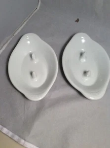 Doppel Apfelbäcker Zug 2er Set Weiß Porzellan - Bild 1 von 3