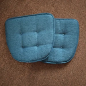 Navy Blue Seat Padded Cushion For Dining Room Chairs Single Chairs Polyester x 2 - Picture 1 of 9