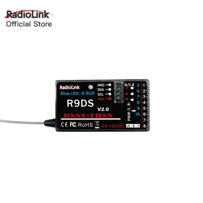 Radiolink R9DS 10 CH 2.4GHz RC Receiver SBUS/PWM Long Range Control For S-BUS - Image 1 of 4