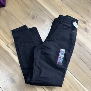 Pantalones de mezclilla ajustados de tiro alto No Boundaries Juniors 7 color negro nuevos con etiquetas - Imagen 1 de 5