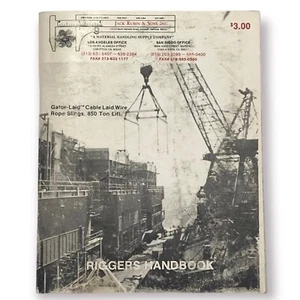 Vintage Riggers Handbook - Rope & Chain Slings, Tie Down / Lashing, Shackles - Imagen 1 de 4