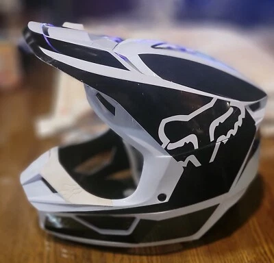 Casco facial completo Fox Racing Youth V1 ST-1585 - juvenil mediano 49-50 cm blanco/negro 2018 Foto 1 de 4