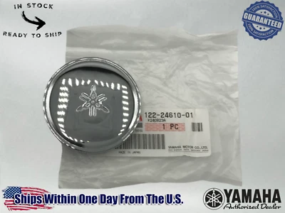 Yamaha Genuine OEM DT1 CT1 RT1 CHROME GAS FUEL TANK CAP 122-24610-01-00 - Image 1 of 4