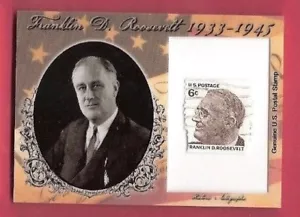 FRANKLIN D ROOSEVELT PRESIDENTE EE. UU. SELLO AUTÉNTICO RELIQUIA 2018 AUTÓGRAFO HISTÓRICO - Imagen 1 de 2