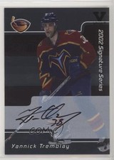2001-02 ITG Be A Player Signature Series Vault Black Yannick Tremblay #149 Auto