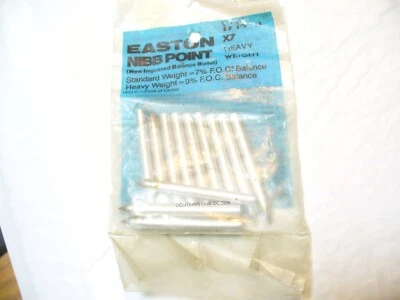 12 puntos objetivo Easton Precision Nibb para flechas 1714 XX75 -PESADAS -9% FOC - nuevas Foto 1 de 3