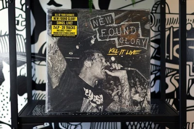 New Found Glory Kill It Live Yellow Vinyl SIGNED 2xLP Record RARE /300 OOP - Image 1 of 4