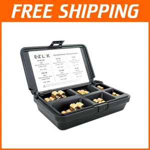 Messing Gewindeeinsätze für Hartholz - 6-32 bis 3/8-16 - Bild 1 von 8