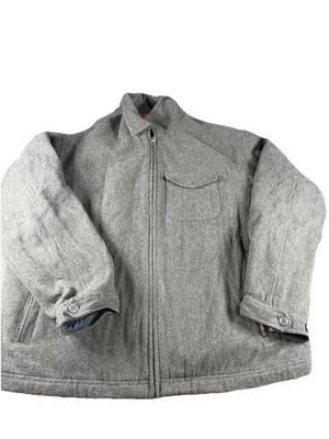 Vintage Abercrombie & Fitch Jacket Mens XL Gray Wool Blend Y2K Mallcore Academia - Image 1 of 4