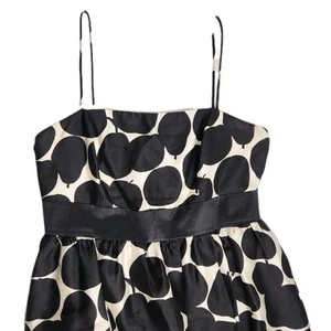 JUICY COUTURE Apple Pear Fruir Print Spaghetti Strap SILK Bubble Dress Size 10 - Picture 1 of 16