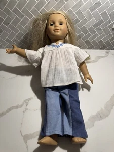 American Girl Julie Albright Original Meet Outfit 18” Doll Long Hair No Shoes - Picture 1 of 5