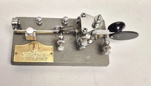 Vintage VIBROPLEX Lightning Bug Telegraph Key # 260576 Czarne klucze - Zdjęcie 1 z 8