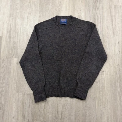 Vintage Pendleton 100% Shetland Wool Sweater Men's Medium USA Made 90s Knit  - Image 1 of 4