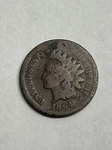 1864 Indian Head Cent, Penny - Picture 1 of 2