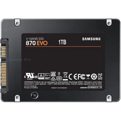SAMSUNG SSD 870 EVO 1TB 500GB 250GB 2.5" SATA 3 Solid State Drive for laptop - Image 1 of 4