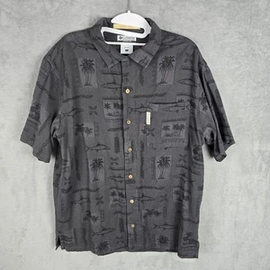 Colombia River Lodge Polo Shirt Size Large Tropical Design Hawaiian  - Picture 1 of 7