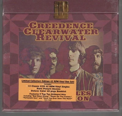 CREEDENCE CLEARWATER REVIVAL, Singles Collection BOX, 15 SINGLES, BOOKLET, NEW - Bild 1 von 2