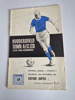 Huddersfield Town V Oxford United 30/11/1968 Programme - Image 1 of 2