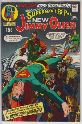 JIMMY OLSEN SUPERMANS PAL # 134  VF+ 8.5  KEY 1ST CAMEO DARKSEID  CENTS  1970 - Image 1 of 2