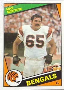 Carta Calcio 1984 Topps #44 Max Montoya Bengals - Foto 1 di 2