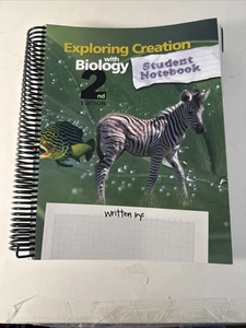 Apologia  BIOLOGY, (2nd Ed) STUDENT NOTEBOOK ( No Writing, Some Water Damage) - Picture 1 of 3