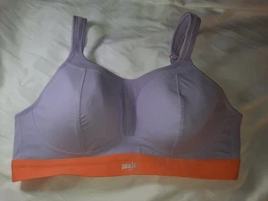 Panache Women's Non-Wired Sports Bra  40D LILAC/ORANGE 7341B - Picture 1 of 4