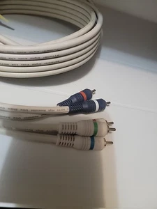 High Performance Component Video/Audio Cable, 6 Foot, Gold Plated Tips - PYTHON! - Picture 1 of 6