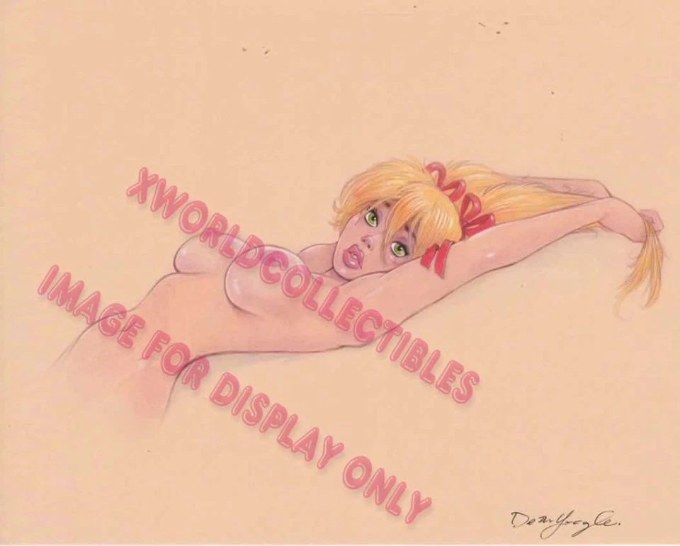 Mandy "Sultry Stretch" ART PRINT signed DEAN YEAGLE - 8-1/2" x 11" - Image 1 of 1