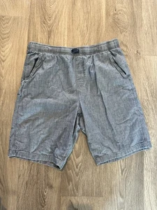 Lands End Shorts Herren XXL 18-20 blau Kordelzug Freizeit 100% Baumwolle Taschen - Bild 1 von 7