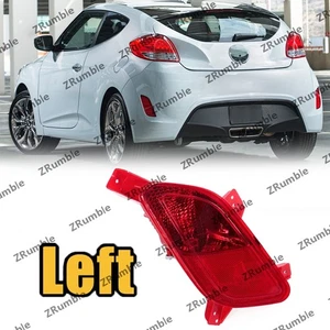 Lámpara reflectora parachoques trasero izquierda para Hyundai Veloster 2012 2013-2017 924062V100 - Imagen 1 de 6