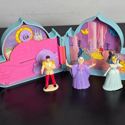 Juego de colección 1992 Disney Once Upon a Time Cenicienta estuche con 3 figuras Mattel Foto 1 de 4