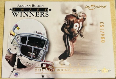 2004 Fleer Inscribed Award Winners- Anquan Boldin Arizona Cardinals OROY   /150 - Image 1 of 3