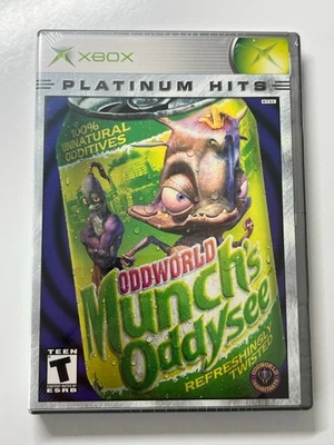 Oddworld: Munch's Oddysee Platinum Hits (Xbox, 2001) Brand New Sealed - Image 1 of 4