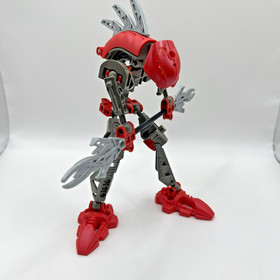 LEGO Bionicle 8592 Rahkshi Turahk Red COMPLETE with kraata worm