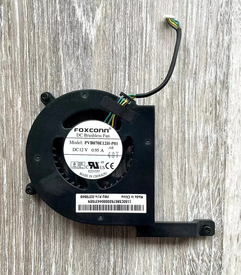 Foxconn Modello: PVB070E12H-P01 Ventola Ventilatore Radiatore FAN Cooler FRU: 03T9943 - Immagine 1 di 1