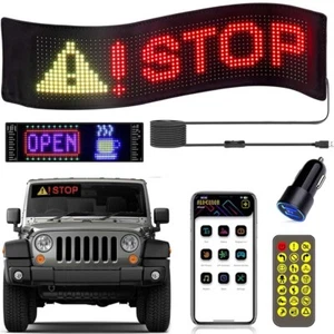 Auto LED Display Programmierbar Werbung Laufschrift Reklame Scrollen Faltbar RGB - Bild 1 von 20