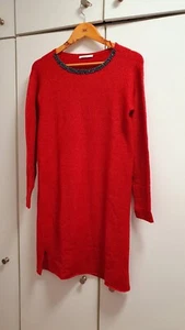 Damen Kleid edc by Esprit Strick Größe XS Rot Sehr Wenig Getragen - Bild 1 von 2