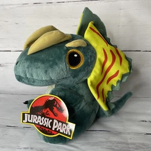 Peluche de dinosaurio Dilophosaurus de 11" con etiqueta Universal Studios Jurassic Park - Imagen 1 de 7