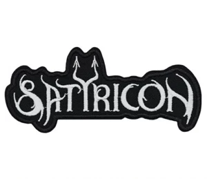 Satyricon Embroidered Sew-on Patch | Norwegian Black Metal Music Band Logo - Picture 1 of 2