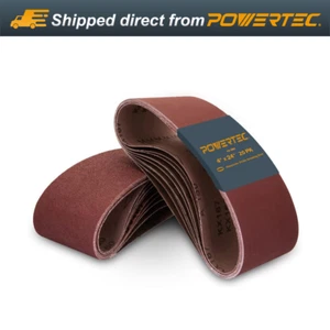 POWERTEC 4 x 24" Sanding Belt 40 Grit Aluminum Oxide Sandpaper 20 PK 110060-P2 - Picture 1 of 8